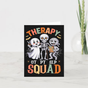 Therapie-Team Retro OT PT Team Cute Lustige Hallow Karte