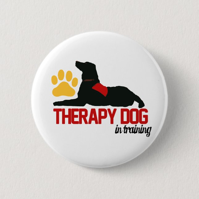 (Therapie-) Therapie im Trainings-Knopf Button (Vorderseite)