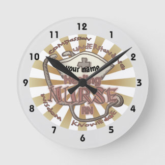 Therapieaxiom Runde Wanduhr