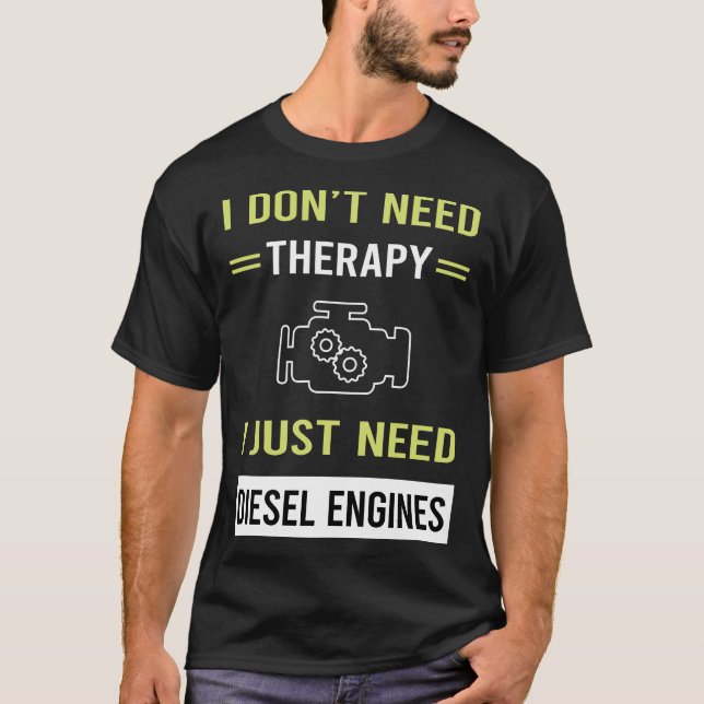 Therapiediesel-Motor T-Shirt (Vorderseite)