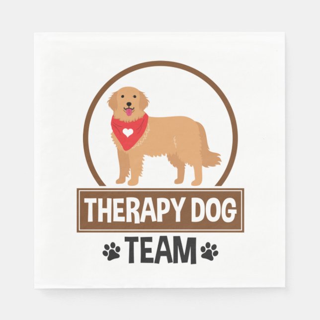 Therapiedog Serviette (Vorderseite)