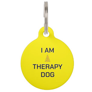 Therapiehund Einfaches Weihnachten benutzerdefinie Haustiermarke