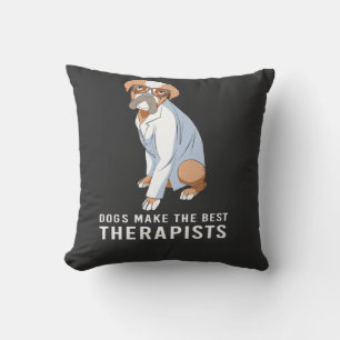 Therapiehund-Psychologe Therapeut Kissen