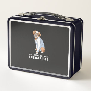 Therapiehund-Psychologe Therapeut Metall Brotdose