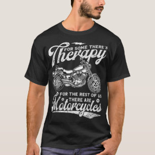 Therapiemiker Vintag Retro Funny Motorrad Rider T-Shirt