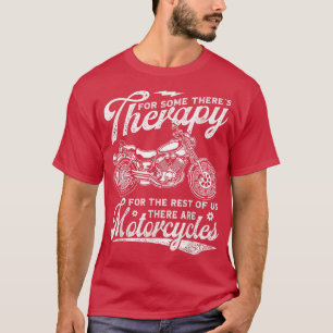 Therapiemiker Vintag Retro Funny Motorrad Rider T-Shirt