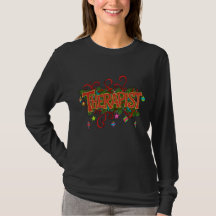 Therapist Christmas -Womens Long sleeve