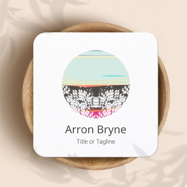 Therapist Health & Wellness Horizon Quadratische Visitenkarte (Von Creator hochgeladen)