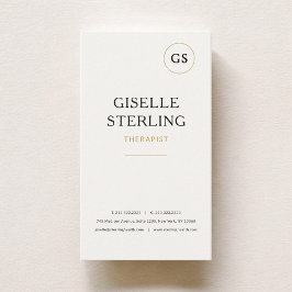 Therapist Mental Health Minimalist Professional  Visitenkarte