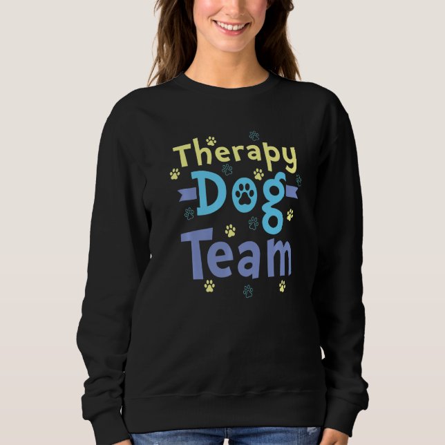 Therapy Dog Design - Therapy Dog Team Premium Sweatshirt (Vorderseite)
