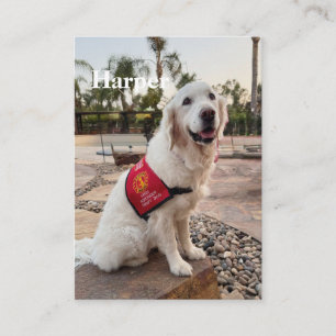 Therapy Dog Trading Card for Therapy Dog Besuche Telefonnummerkarte