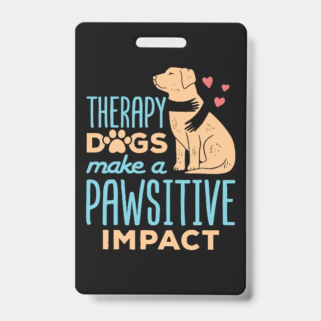 Therapy Dogs Make a Pawsitive Impact  Ausweis (Vorderseite)