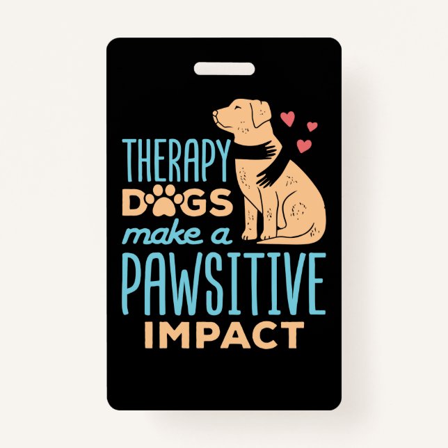 Therapy Dogs Make a Pawsitive Impact  Ausweis (Vorderseite)