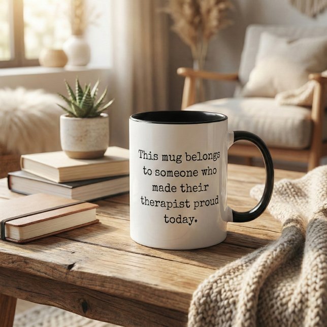 Therapy Humor Mental Health Sarcastic Quote Tasse (Von Creator hochgeladen)