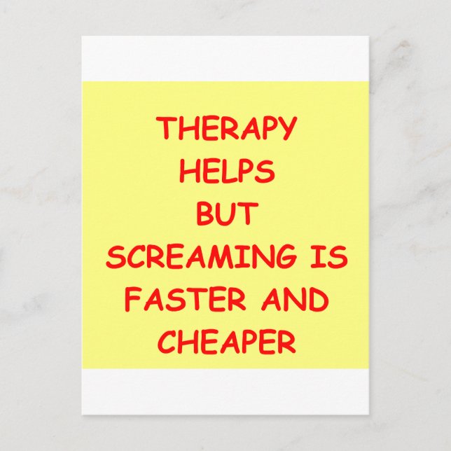THERAPY.png Postkarte (Vorderseite)