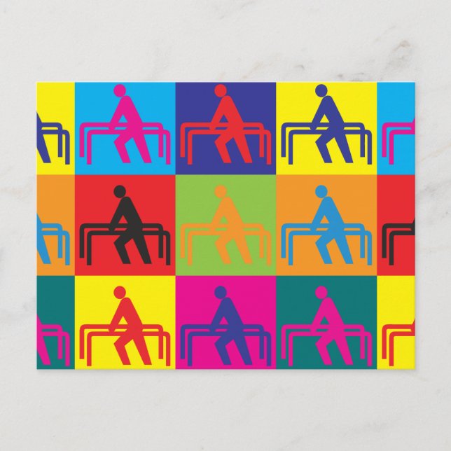 Therapy Pop Art Postkarte (Vorderseite)