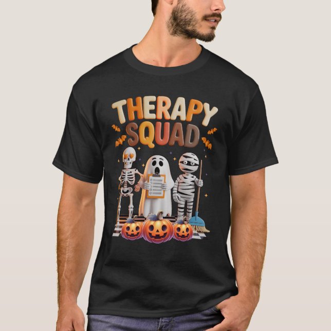 Therapy Squad Halloween Ot Pt Slp Physical Therapi T-Shirt (Vorderseite)
