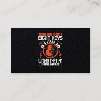 There Are Eighty-Eight Keys Wir haben Klavier Visitenkarte