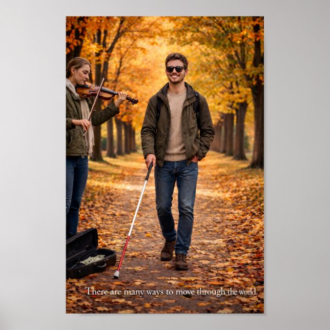 There are many ways to move through the world  poster (Vorne)