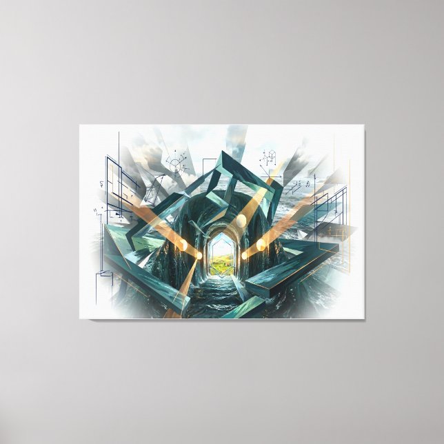 "There is a Great Storm Here..." Leinwanddruck (Vorderseite)