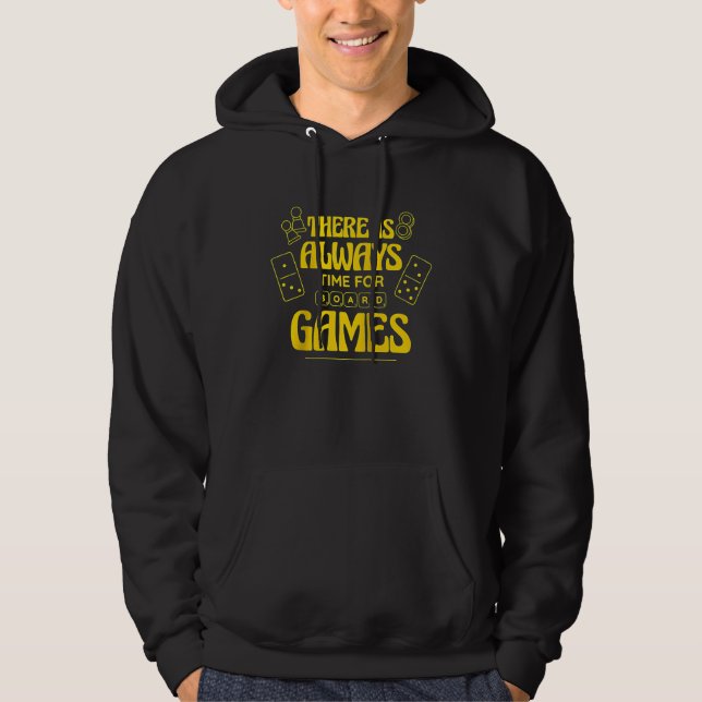 There is Always Time For Board Games Raglan Baseba Hoodie (Vorderseite)