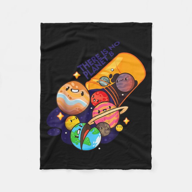 There Is No Planet B Clothing Design  Fleecedecke (Vorderseite)