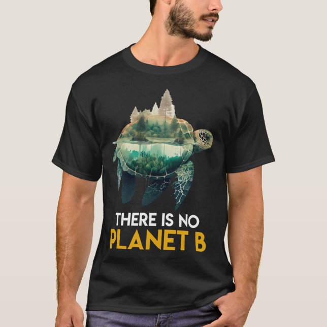 There is no Planet B Turtles protected species Ear T-Shirt (Vorderseite)