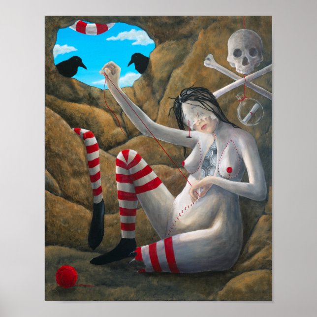 "There is No Time" von Christiane Cegavske Poster (Vorne)