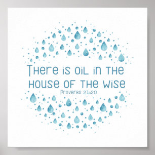 There is Oil in the House of the Wise Poster