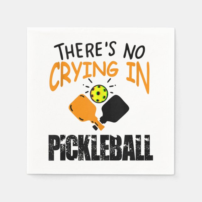 Theres No Crying in Pickleball funny gift  Serviette (Vorderseite)