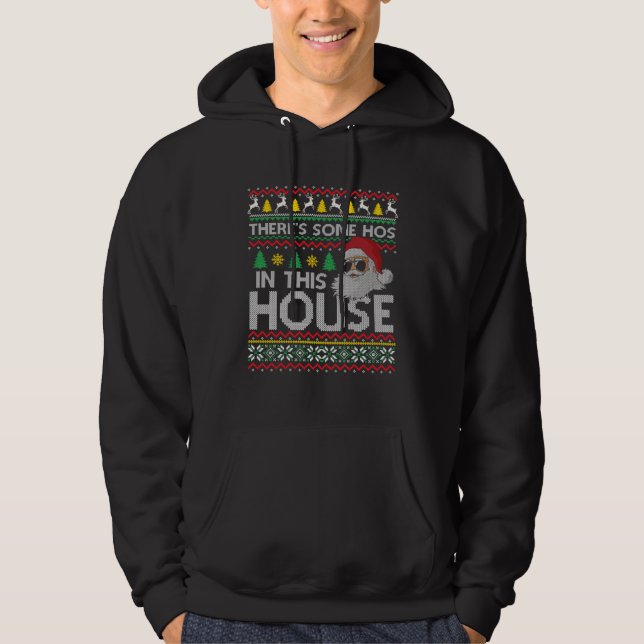 Theres Some Hos in This House Inappropriate Christ Hoodie (Vorderseite)
