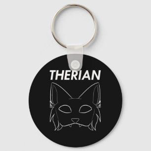 Therian Furry Animal Mask Wolf Cat Dog Schlüsselanhänger