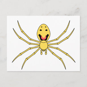 Theridion grallator AKA Happy Face Spider Postkarte