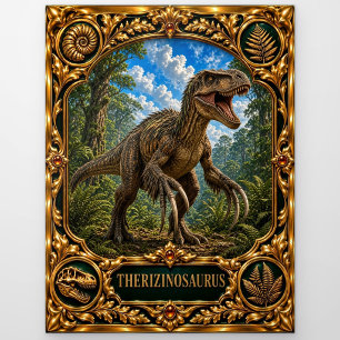 Therizinosaurus, Juwelen-Erbstück Kunst Postkarte