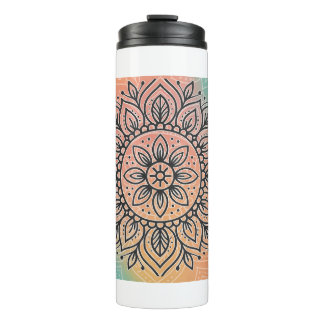 Thermal Mandala Wasserflasche Thermosbecher