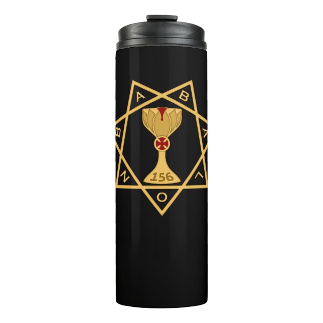 Thermal Tasse Star des Babalon Gold Logos (Vorderseite)