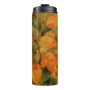 Thermal Tumbler Autumn Gelb Branch Watercolor Thermosbecher