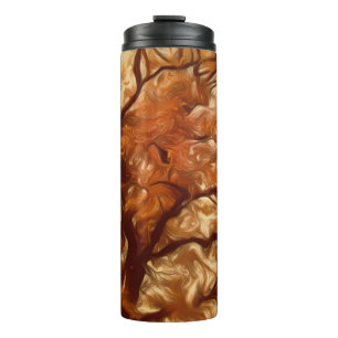 Thermal Tumbler Autumn Massive Tree Yellow Thermosbecher
