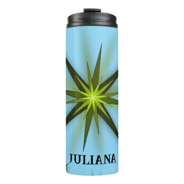 Thermal Tumbler Blue Yellow Star Thermosbecher (Vorderseite)