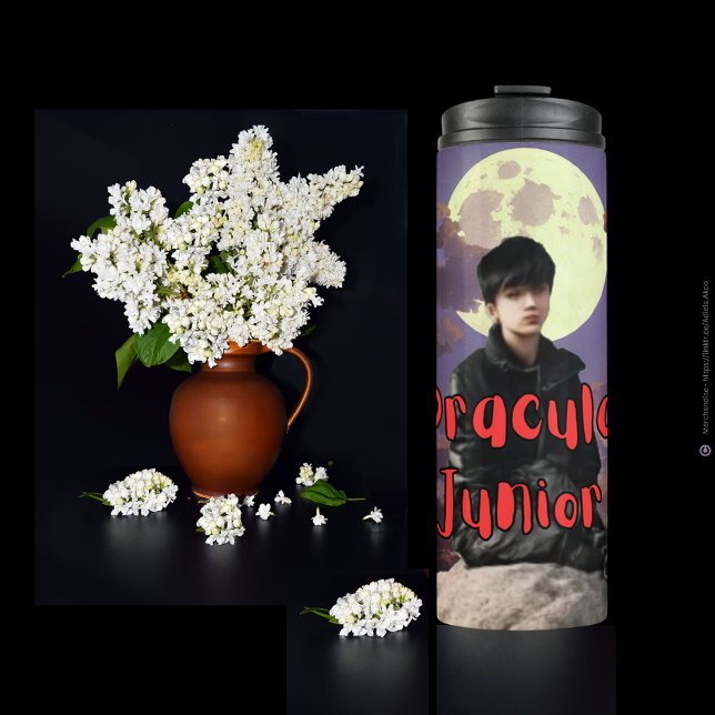 Thermal Tumbler - Dracula Junior Thermosbecher (DJ Thermal Tumbler designed by Poet Adiela Akoo. Browse my store for many more interesting finds now)