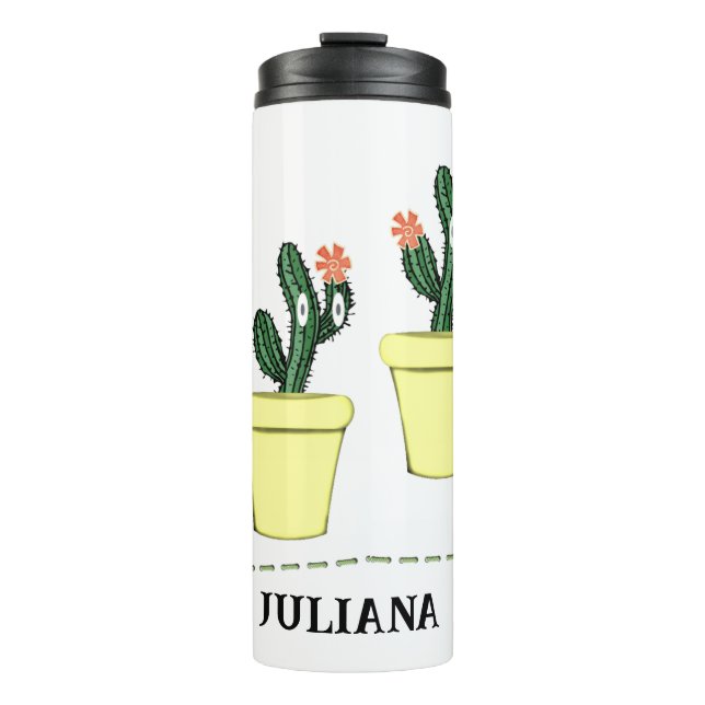 Thermal Tumbler Floral Cactus Thermosbecher (Vorderseite)