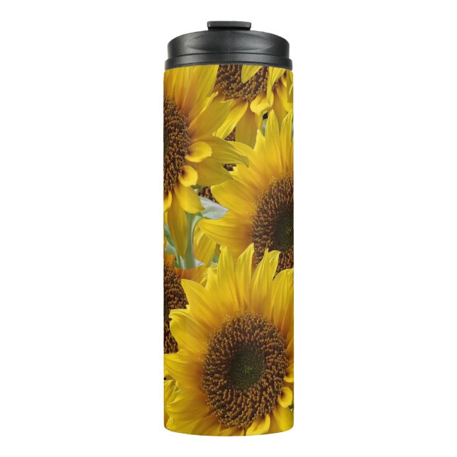 Thermal Tumbler Floral Sunflower Thermosbecher (Vorderseite)
