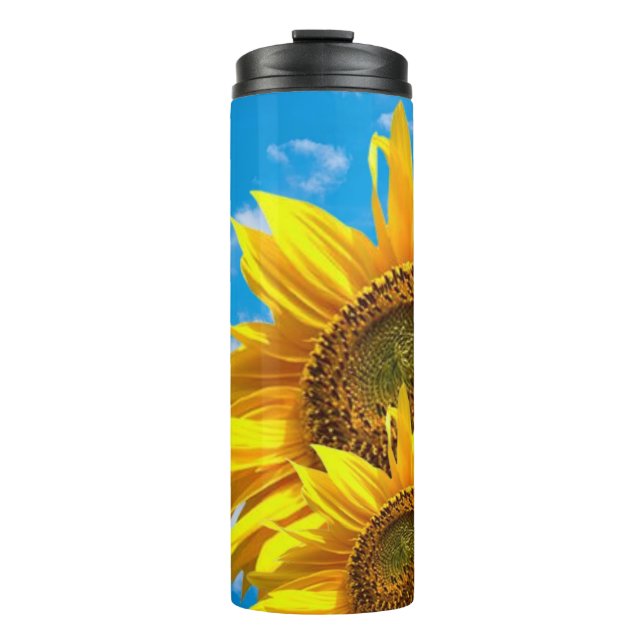 Thermal Tumbler Floral Sunflower Thermosbecher (Vorderseite)
