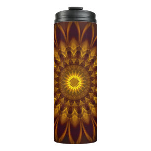 Thermal Tumbler Mandala Muster Erdfarben Thermosbecher