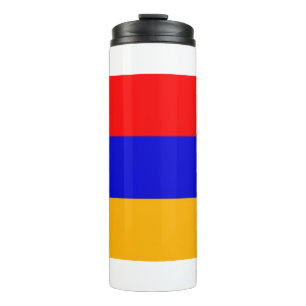 Thermal Tumbler mit der Flagge Armeniens Thermosbecher