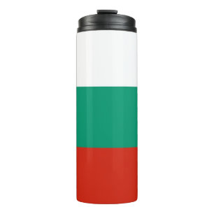 Thermal Tumbler mit der Flagge Bulgariens Thermosbecher