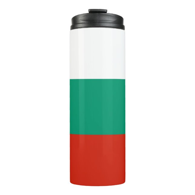 Thermal Tumbler mit der Flagge Bulgariens Thermosbecher (Vorderseite)