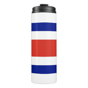 Thermal Tumbler mit der Flagge Costa Ricas Thermosbecher