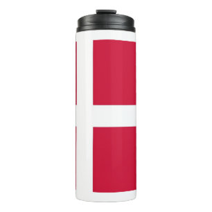 Thermal Tumbler mit der Flagge Dänemarks Thermosbecher