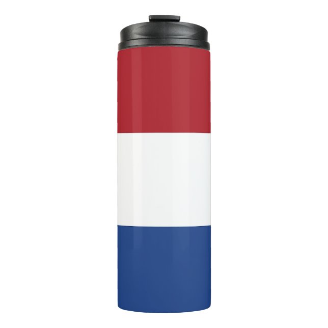 Thermal Tumbler mit der Flagge der Niederlande Thermosbecher (Vorderseite)